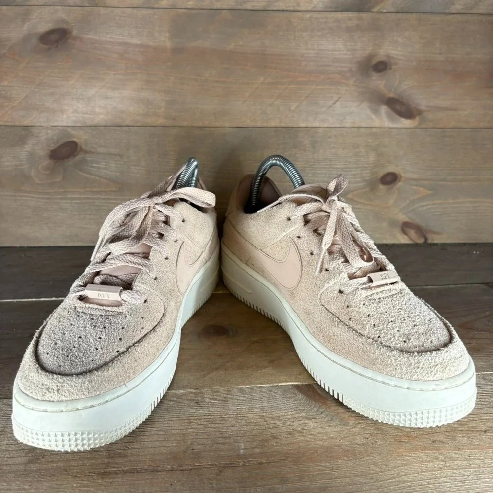 nike air force one sage womens size 9.5 shoes pink platform comfort sneakers